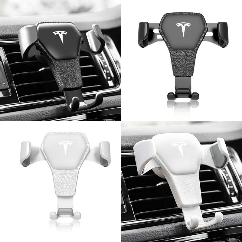 Car Phone Holder Vent Bracket GPS Navigation Mobile Car Styling For Tesla Model 3 Model X Y Style Roadster Auto Accessories