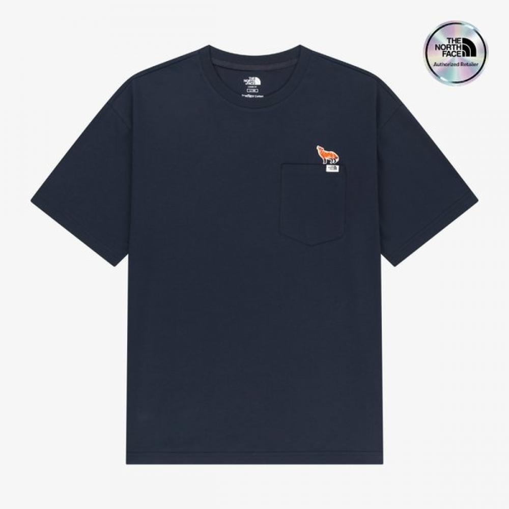 The North Face Fable Pocket Short Sleeve Tee Dark Navy Nt7us26m DARK NAVY/085