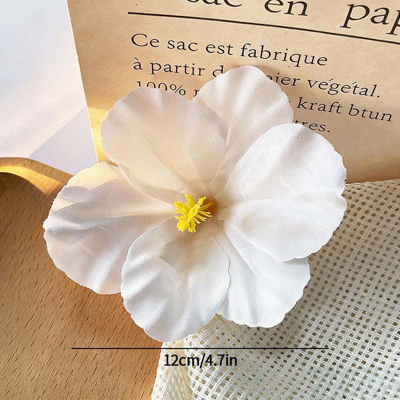 Plumeria Hibiscus Flower Hair Clip Hawaiian Flower Side Bangs Clip For Women Seaside Beach Hibiscus Flower Hairpin Headband
