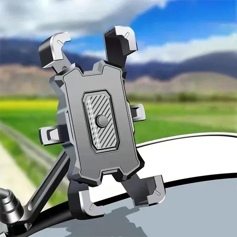 

VIKEFON Motorcycles Rearview Mirror Phone Holder Autocycle Cellphone Bracket for GPS Navigation Stand for Motorcycle Accessories чёрный