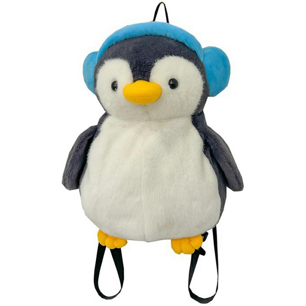 

Toddle Children Backpack Plush Penguin School Bag Soft Daypack A