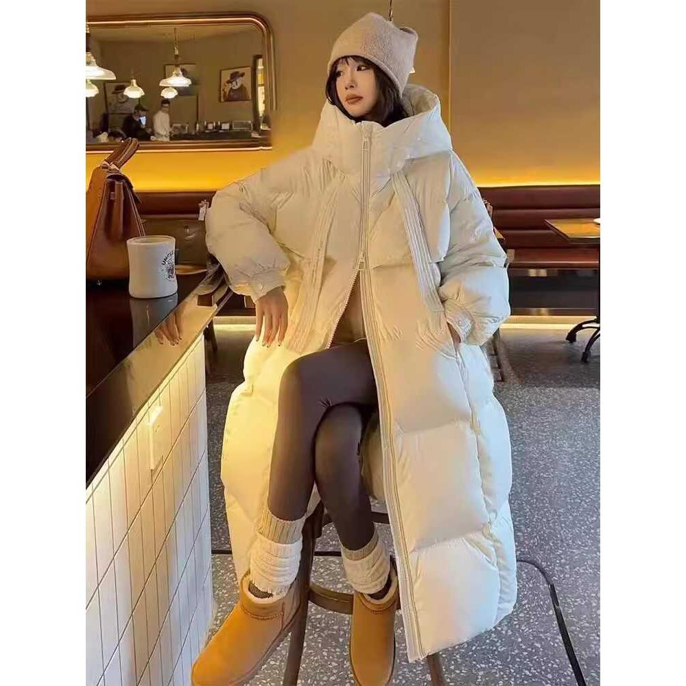 New cotton-padded women's medium and long Korean version large size loose and thickened fashion, cotton-padded long cotton-padded jacket