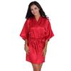 Large size pajamas women's summer cool feeling thin loungewear short women's cardigan nightgown spot