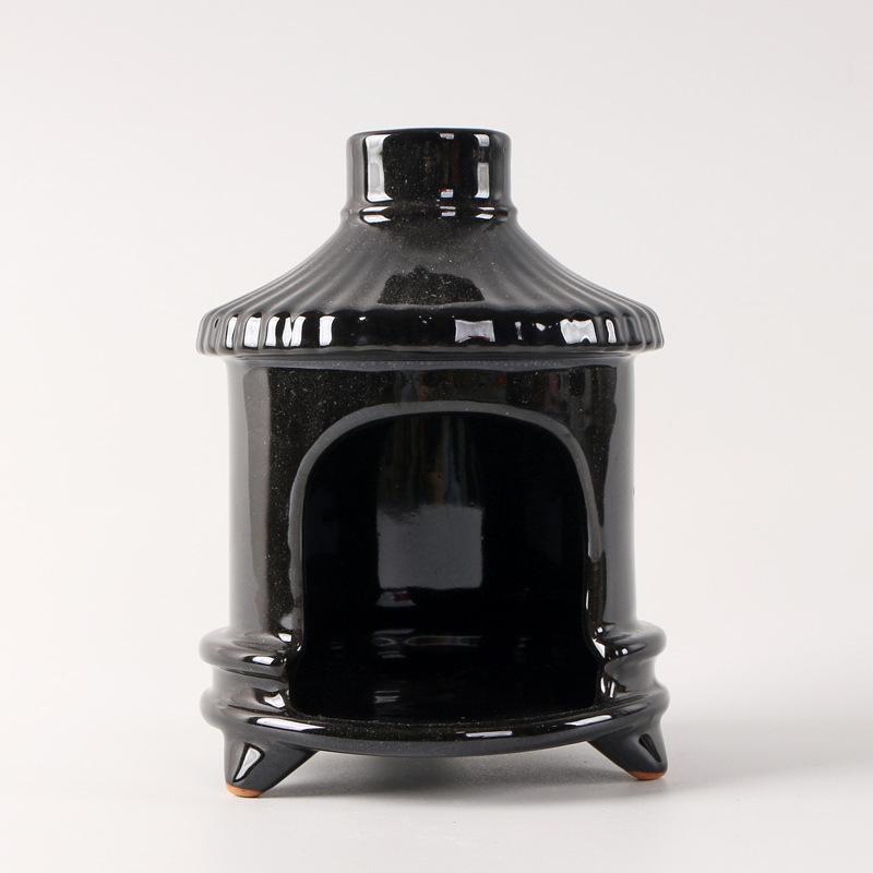 Incense Burner Palo Santo sage Burner for Cones Chiminea Handmade Ceramic Boho Home Decor Gifts Housewarming Minimalist Decor