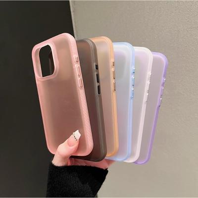 Applicable To Apple 16 ProMax Mobile Phone Case Skin Matte IPhone 15 Transparent Simple 14 Anti-fall Protection Case 12