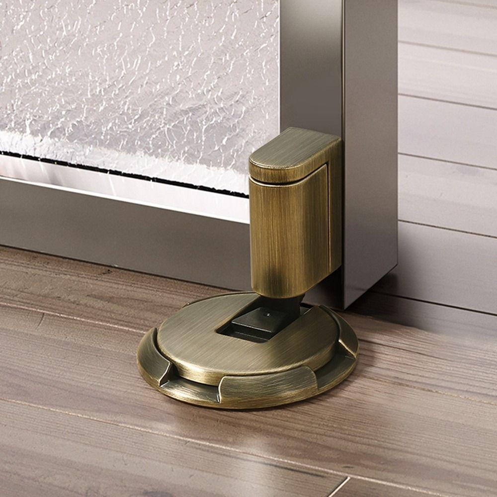 Zinc Alloy Mechanical Door Stopper Heavy Duty Door Suction New Door Stop  Door