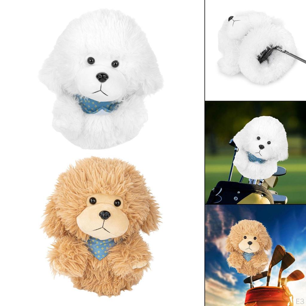 Dog Plush Driver Head Cover for Golf , Universal Accessory Men And Women