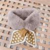 Warm Knitted Scarf for Kids: Solid Color Plush Neck Warmer for Boys & Girls, Ages Small To Medium.
