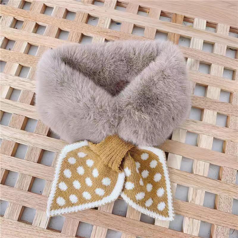 Warm Knitted Scarf for Kids: Solid Color Plush Neck Warmer for Boys & Girls, Ages Small To Medium.
