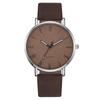 JYL Men's Watch Fashion Three-eye Calendar Leather Strap