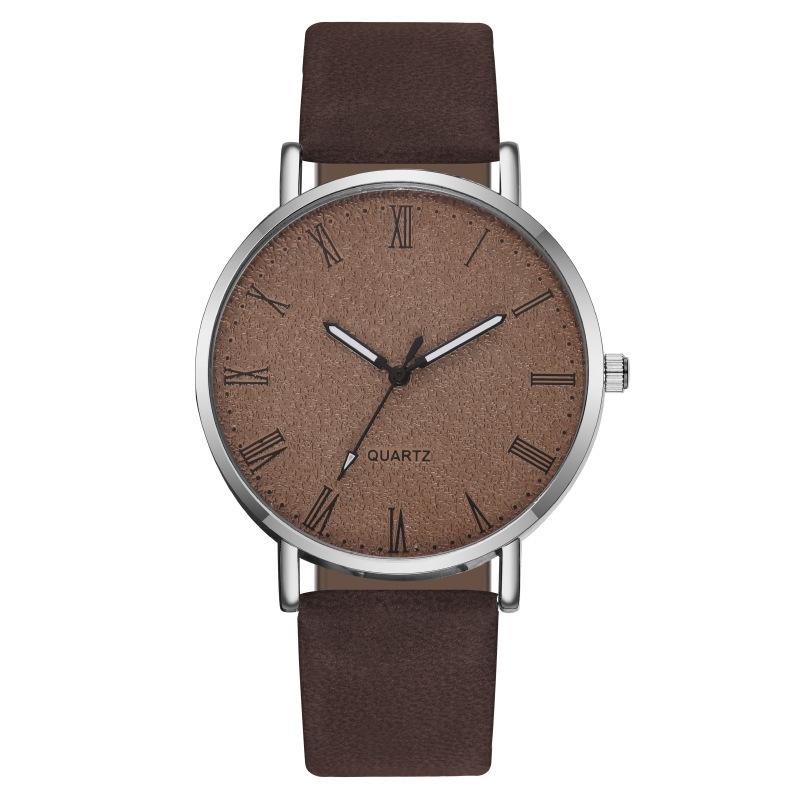 

Чоловічий годинник JYL Модний Три ока Календар Шкіряний ремінець Dark Brown