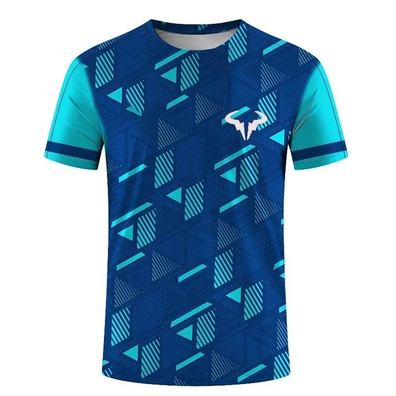 Bedmintonová a Tenisová Séria 3D Tlačené Pánske a Dámske Outdoorové Extrémne Športy Krátky Rukáv Okrúhly Výstrih Módne Topánky