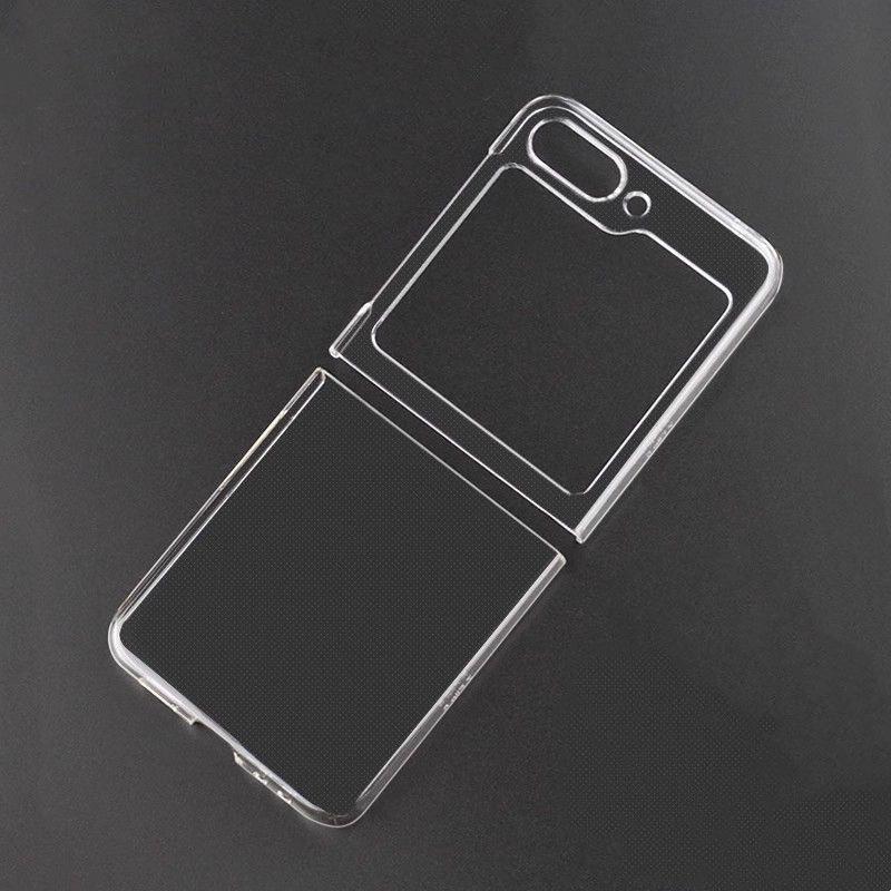 Samsung Galaxy Z Flip 7 Glossy Hard Case with Lanyard Hole - Transparent