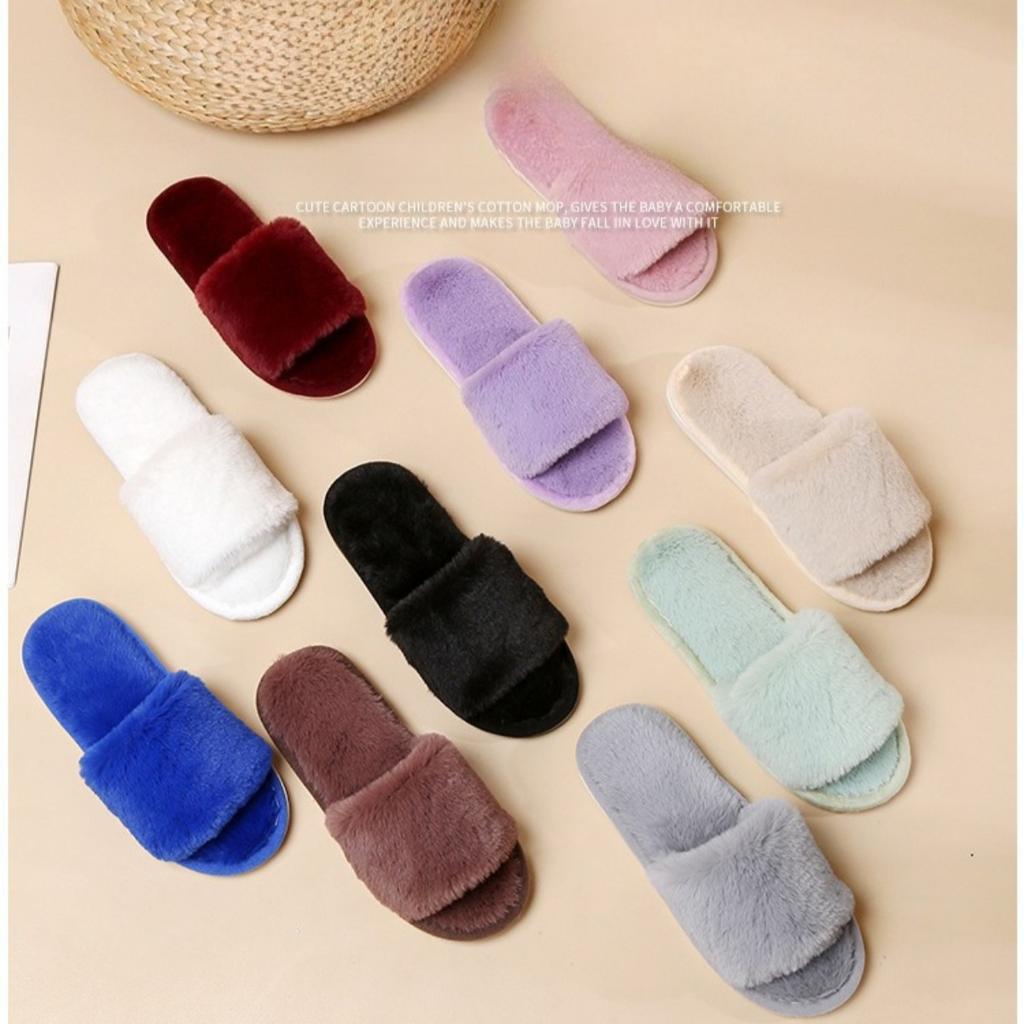 Mao Mao Slippers, Women's Shoes, Outerwear Shoes, Cotton Slippers, Thermal Shoes, Casual Slippers, Breathable, Cotton Shoes
