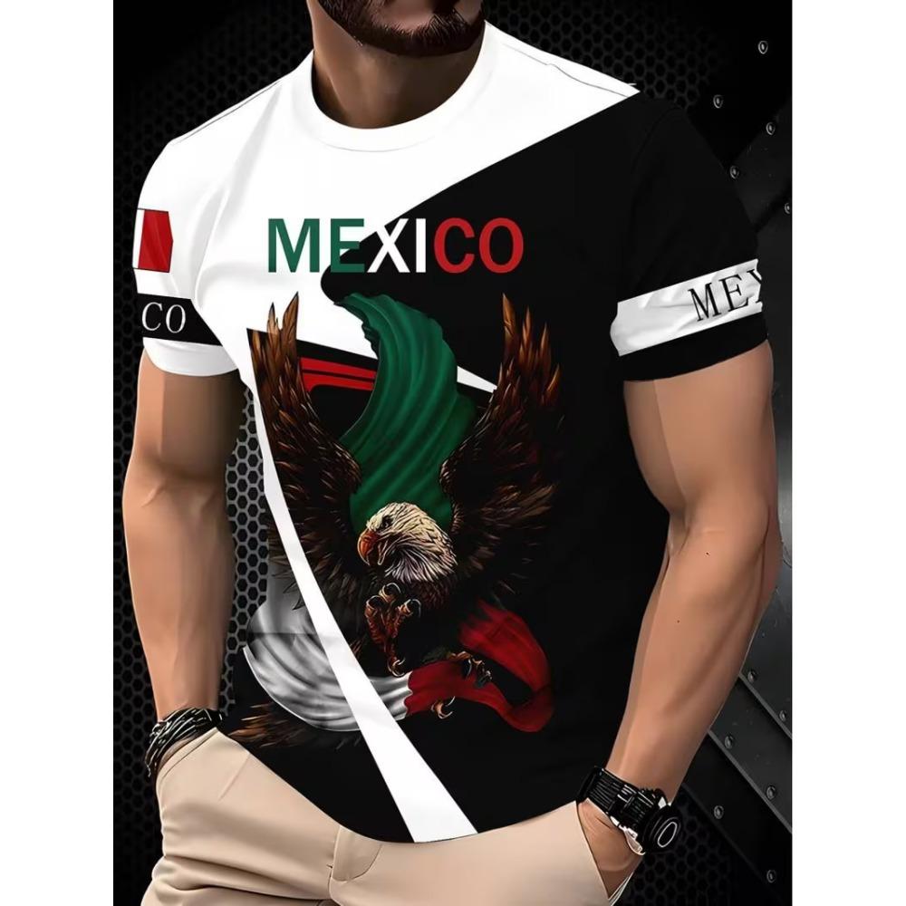 3D Digital Printing T-Shirt Teen Men's Short Sleeve Top Versatile Breathable