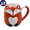 500ML Ceramic Creative Coffee Cup Cute Animal 3D Fox Large Capacity Cartoon Breakfast Milk Drinking Mugs and Cups