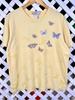 Vintage 1990s Butterfly Over Print Tshirt / Large