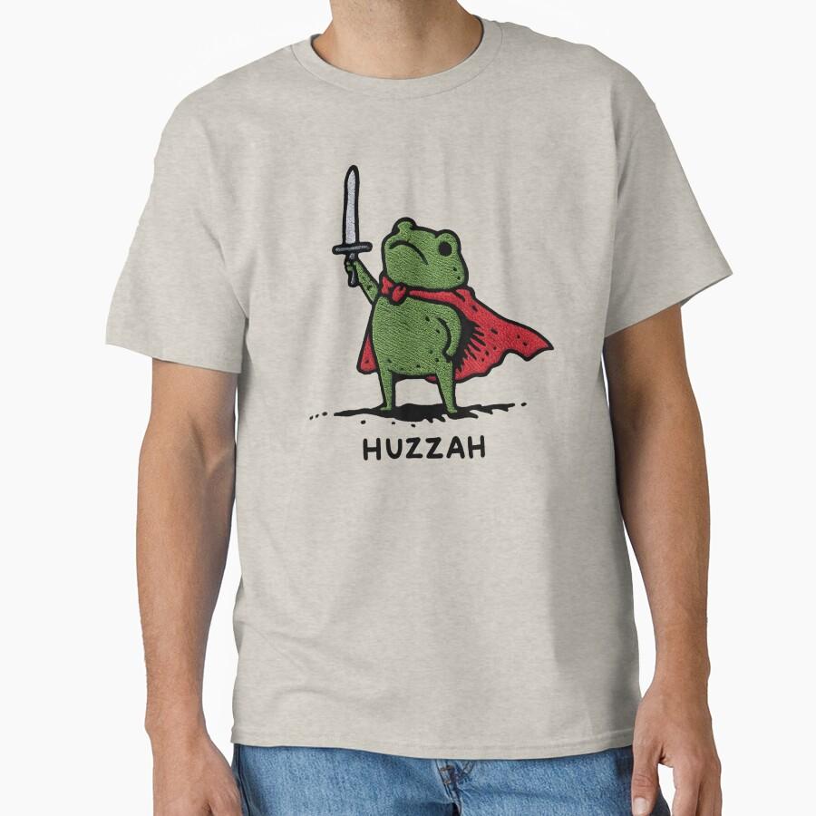 Huzzah Frog With Sword Classic T-Shirt