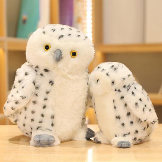 20/30/50cm Owl Plush Toy Simulation Soft Feather Fluffy Animal Doll Sofa Ornament
