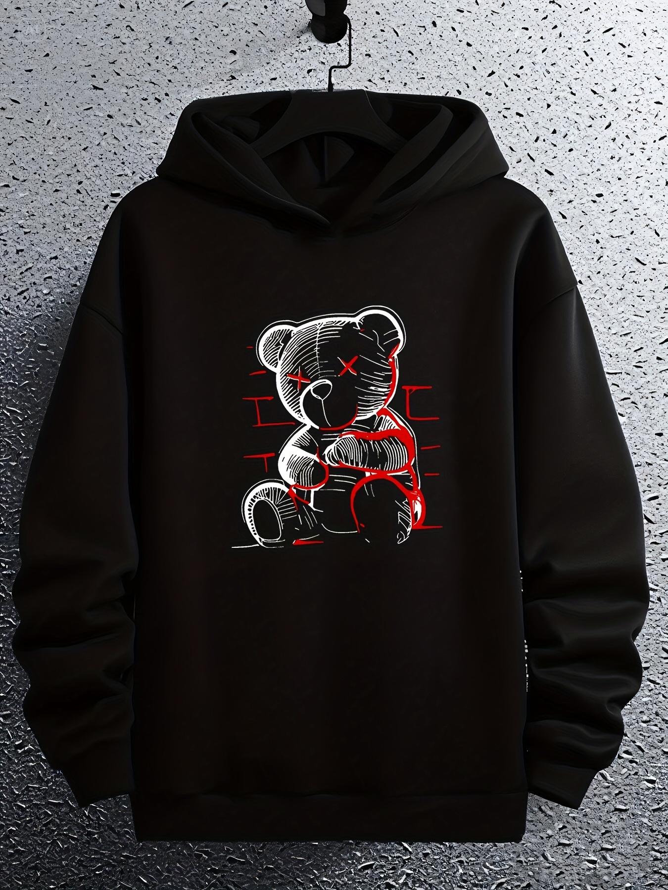 

Men s Heavyweight Hoodie - Thick Winter Pullover Sweatshirt, Black Hooded Sweater for Cold Weather 3XL