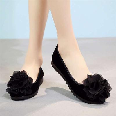 Old North Cloth Shoes Women's Shoes Single Shoes Black Work Shoes New 2019 Flat Beanie Shoes Mother Shoes Hotel Shoes Soft