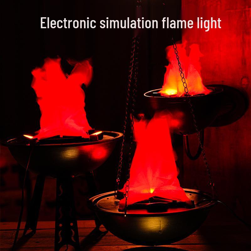 Simulated Flame Lamp for Halloween Haunted House or Bar Decor