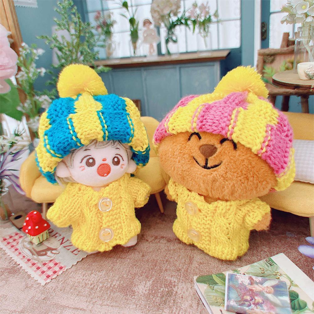 Lalka Wełniana Czapka dla 15cm Labubu Czapka Kawaii Śliczne Akcesoria dla Lalki Zabawki dla Dzieci Dziewczynek