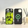 Nuclear Radiation Danger Sign Phone Case For iPhone17,16,15,14,13,12,11 Plus,Pro Max Magnetic For Magsafe Wireless Charging