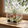 Draagbare Springspin Terrarium Voorkant Opening Insecten Habitat Reptielen Terrarium Micro Reptiel