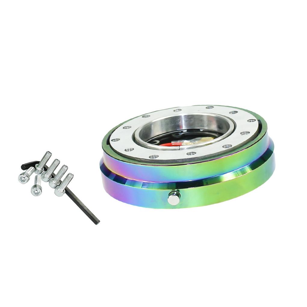 Car Steering Wheel Fast Release Thin Hub Adapter Replacement Silver