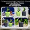 Water Grass Mud Planting Basket Water Grass Fixed Basket Sinking Basket Round Fish Tank Plant Water Grass Bottom Cup Water Grass Fixed