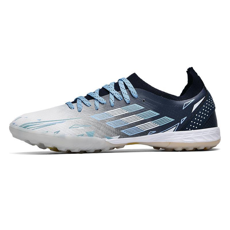 New C Luo Colorful Electroplated Bottom Couple Youth Student Game Training TPU Seamless Low-top Football Shoes