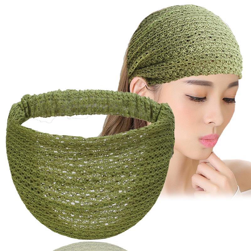 Breites weißes elastisches Stirnband zum Gesichtwaschen und Ausgehen – Rutschfestes Haarband für Frauen.