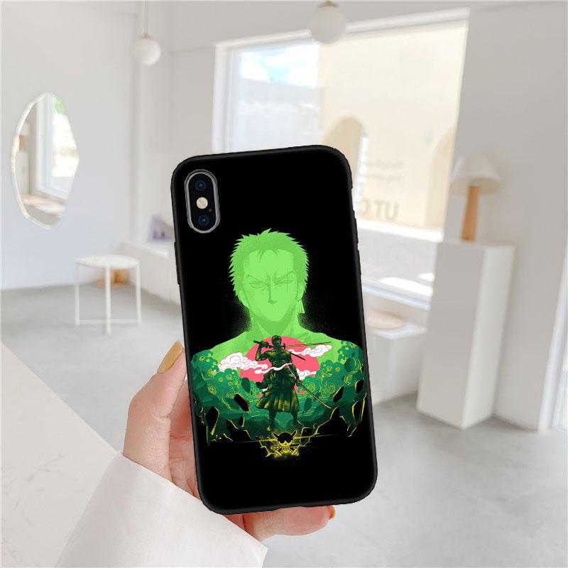 FM50 Zoro One Piece Soft Shell Phone Case for Samsung Galaxy S20 S21 S22 Ultra FE + Plus A21S A22 A24 A25 A26 A30 A30S A31