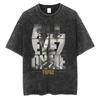 Tupac T-shirts Quality Cotton Vintage Tshirt Y2K Harajuku Men Hip Hop Short Sleeve Tees Black Oversized Fashion Streetwear