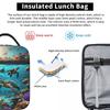 Schildkröte schwimmt im Meer Ozean Isolierte Lunchtasche für Kinder Schule Kühltasche Thermische Lebensmittelbox Tragetasche Auslaufsicherer Lunchboxen Behälter