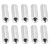 10Pcs Standoff Aluminum Alloy Threaded Round Column Spacer for Quadcopter DIY Model M4x0.7mm22mm