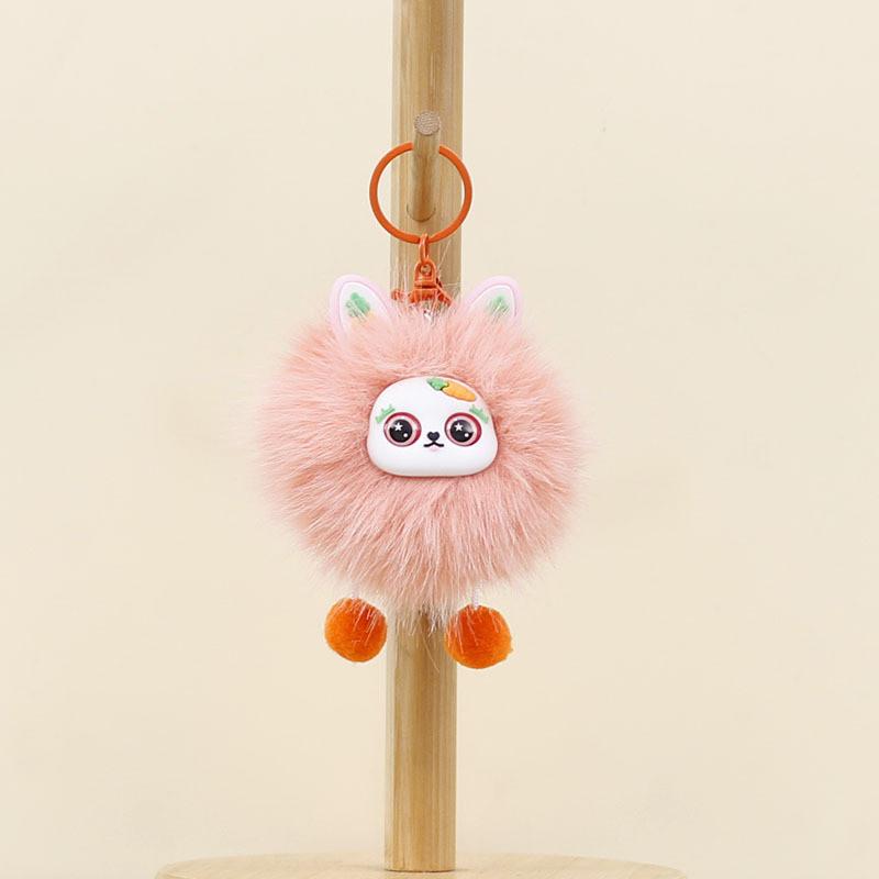 Plush Rabbit Keychain With Short Pile Fabric For Bag Decoration And Collectors Gift