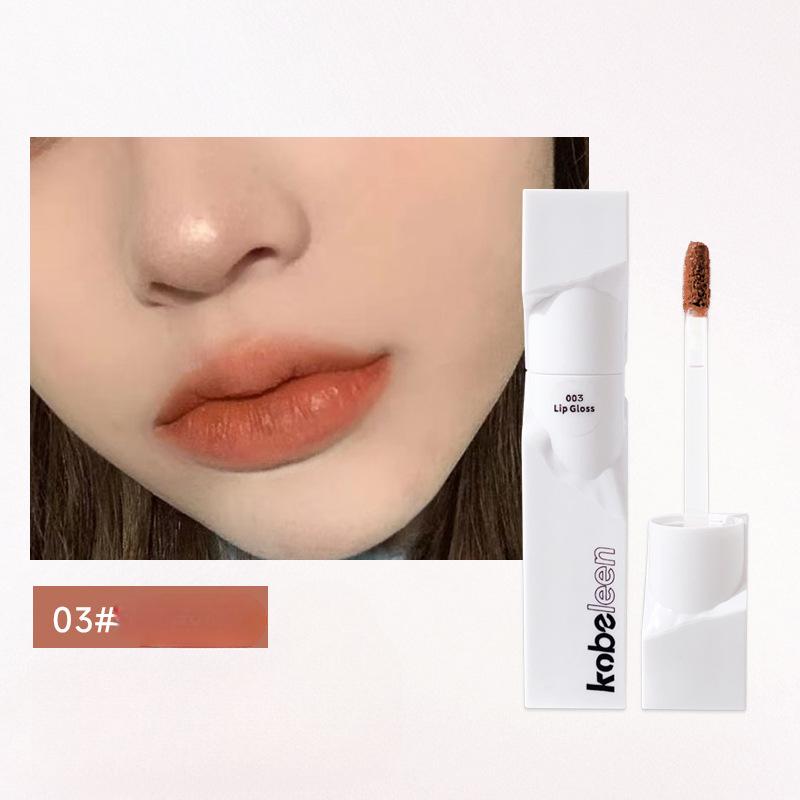 Irregular Lip Glaze Matte Velvet Lip Clay Grey Powder Low Saturation Vegan White Versatile Not Picky Skin