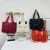 Stylish Oxford Cloth Shoulder Bag With Zip Closure And Mobile Phone Pocket For Casual Outings