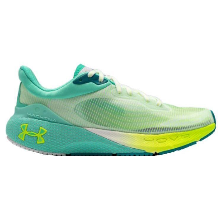 Under Armour Round Toe Shock Absorbing Non-Slip Wear-Resistant Low-Top Running Shoes Women Sneaker Green White 3026265-100