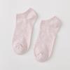 Women's Spring and Summer Leisure Candy Color Solid Color Invisible Light Mouth Cotton Boat Socks