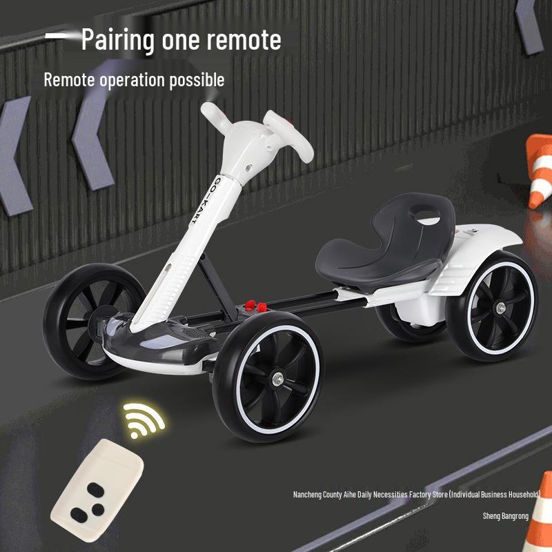 Foldable Electric Go-Kart for Kids, Ages 2-6 – Portable, No Assembly Required