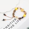 Jingdezhen cute ceramic bracelet high value puppy good friend couple girlfriend woven hand rope does not fade