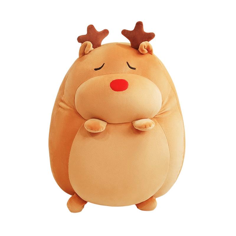 Reindeer Throw Pillow Plush Toy Doll Deer Doll Children Soothing Doll Christmas Gift