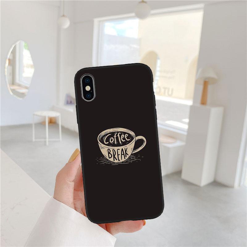 PP20 Coffee Time Phone Case for Samsung Galaxy A11 A12 A13 A15 A52S A53 A55 A56 A70 A71 A72 A73 F06 F16 F56 S10 Plus S10e