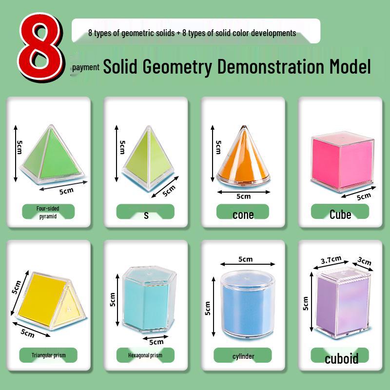 8-Piece Perspectives: Solid Geometry Model Set for Elementary Mathematics