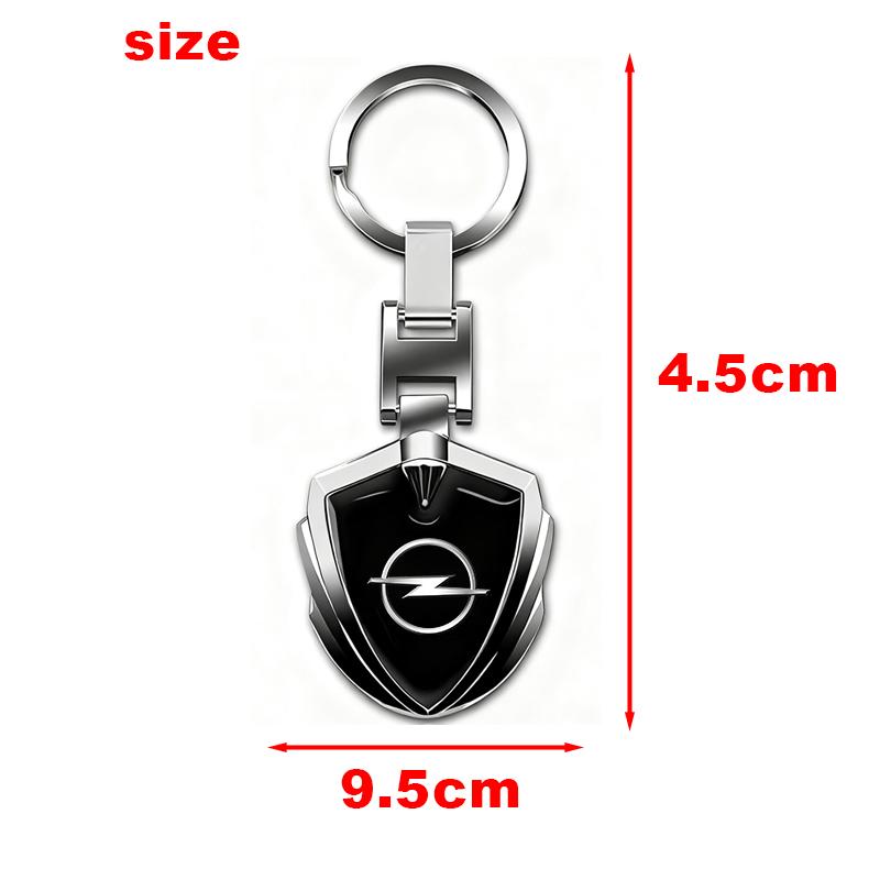 1/2pcs Car Keyring Holder Metal Keychain Ring Pendant For Opel Corsa Astra Insignia Vectra Zafira Meriva Mokka Grandland Vivaro