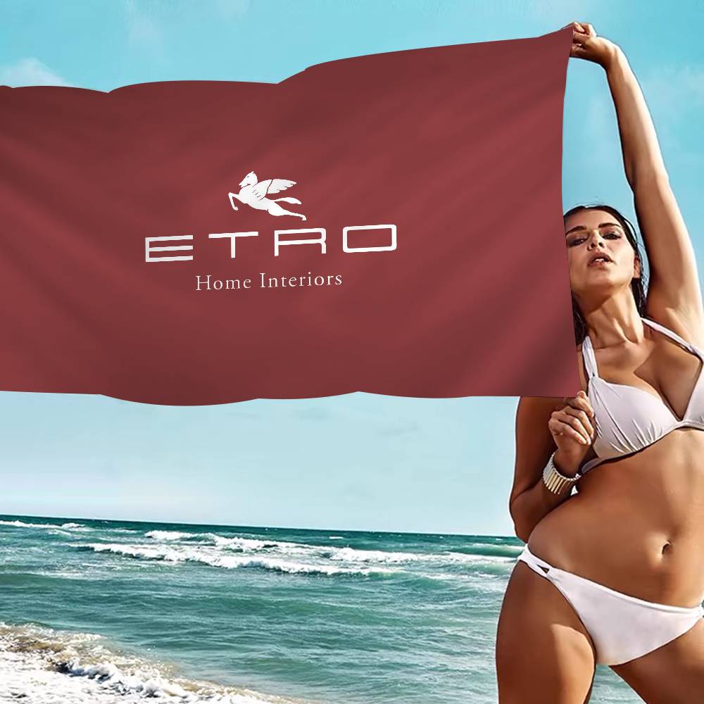 Brand E-Etro Microfiber Blanket Quick Drying Beach Towels Oversized Printing Super Absorbent Pool Towel Blanket