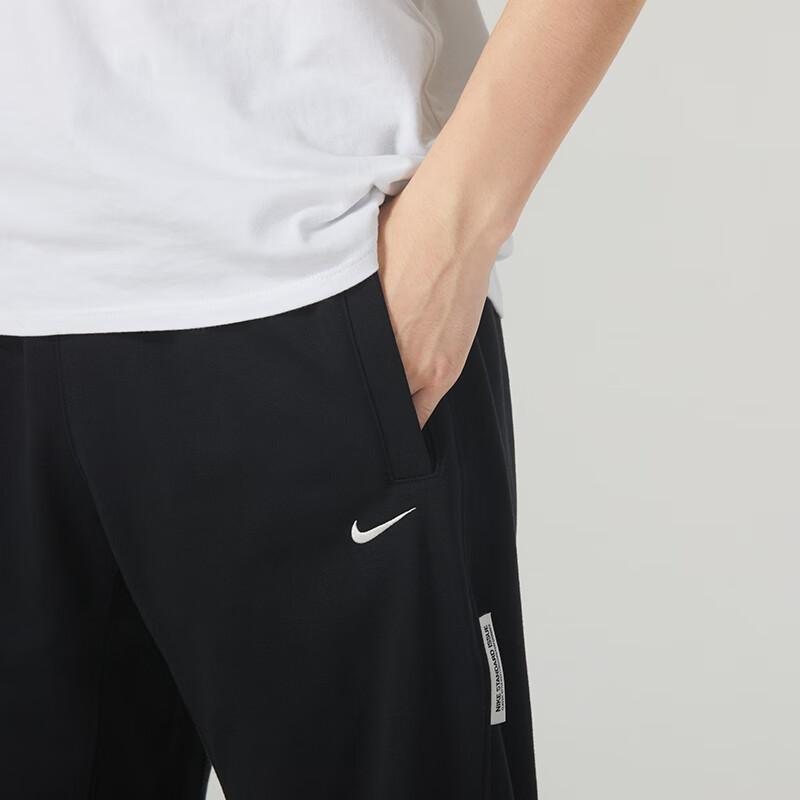 Nike Side Letter Print Running Fitness Training Casual Knit Sports Pants Men Bottoms Black FV4028-010